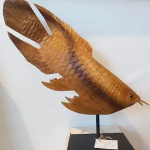 铁架上的木制阿尔瓦纳鱼