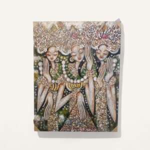 Tiga wanita menari Janger