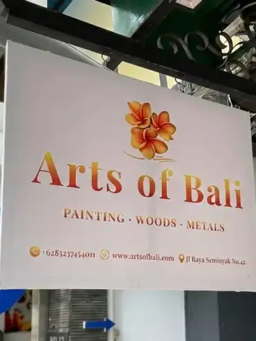 Signboard Contact Arts of Bali
