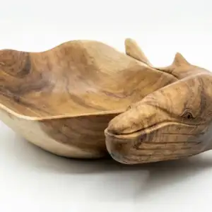 Bol à baleine (bois de suar)