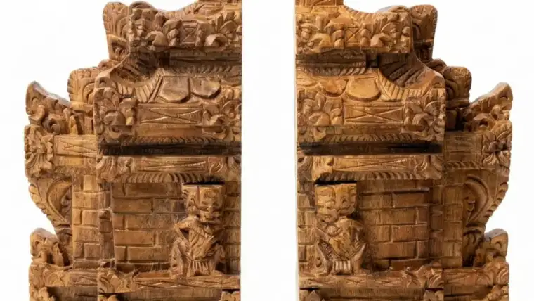 Balinese Temple Gate Wood Carving: Candi Bentar & Meru Shrine Explained
