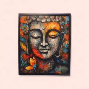 Colorful Sand Budha Painting