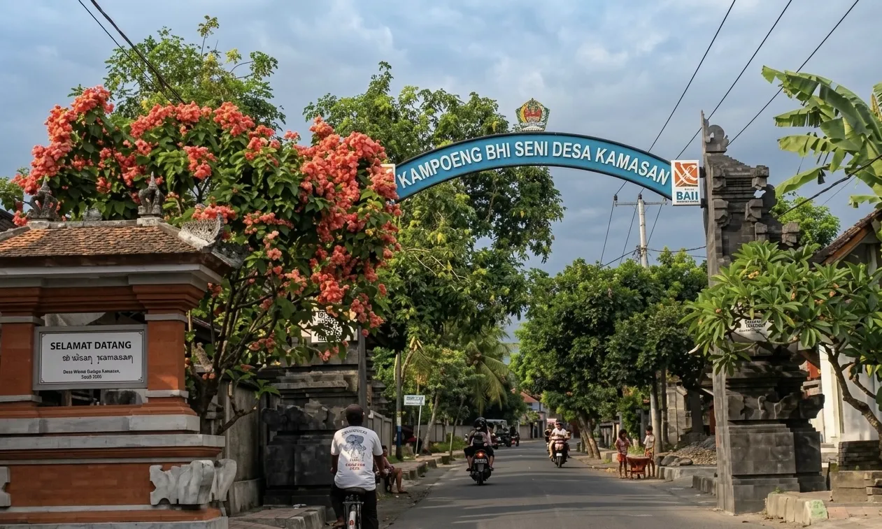 Kamasan Village Klungkung Bali — Traditional Art Village Entrance Gate kamasan-village-klungkung-bali-traditional-art-entrance-gate
