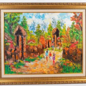 Balinese Village Painting