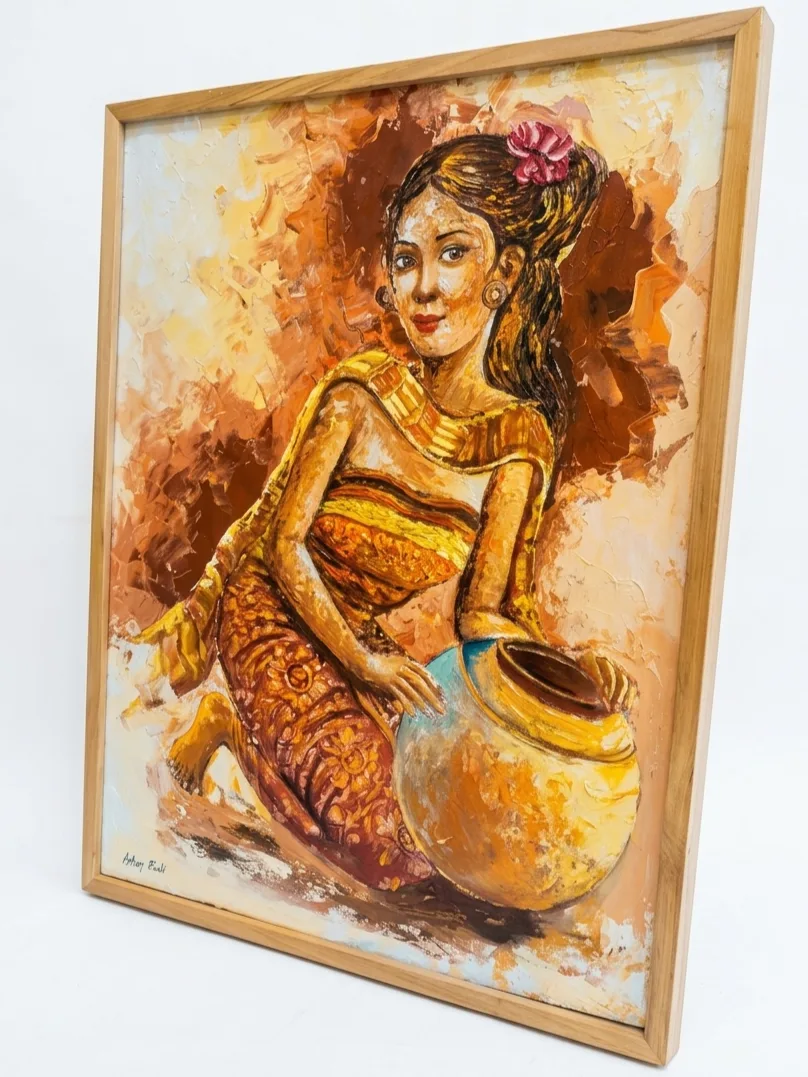 Balinese Ladies Painting - Arts of Bali Balinese Ladies Painting - Image 2