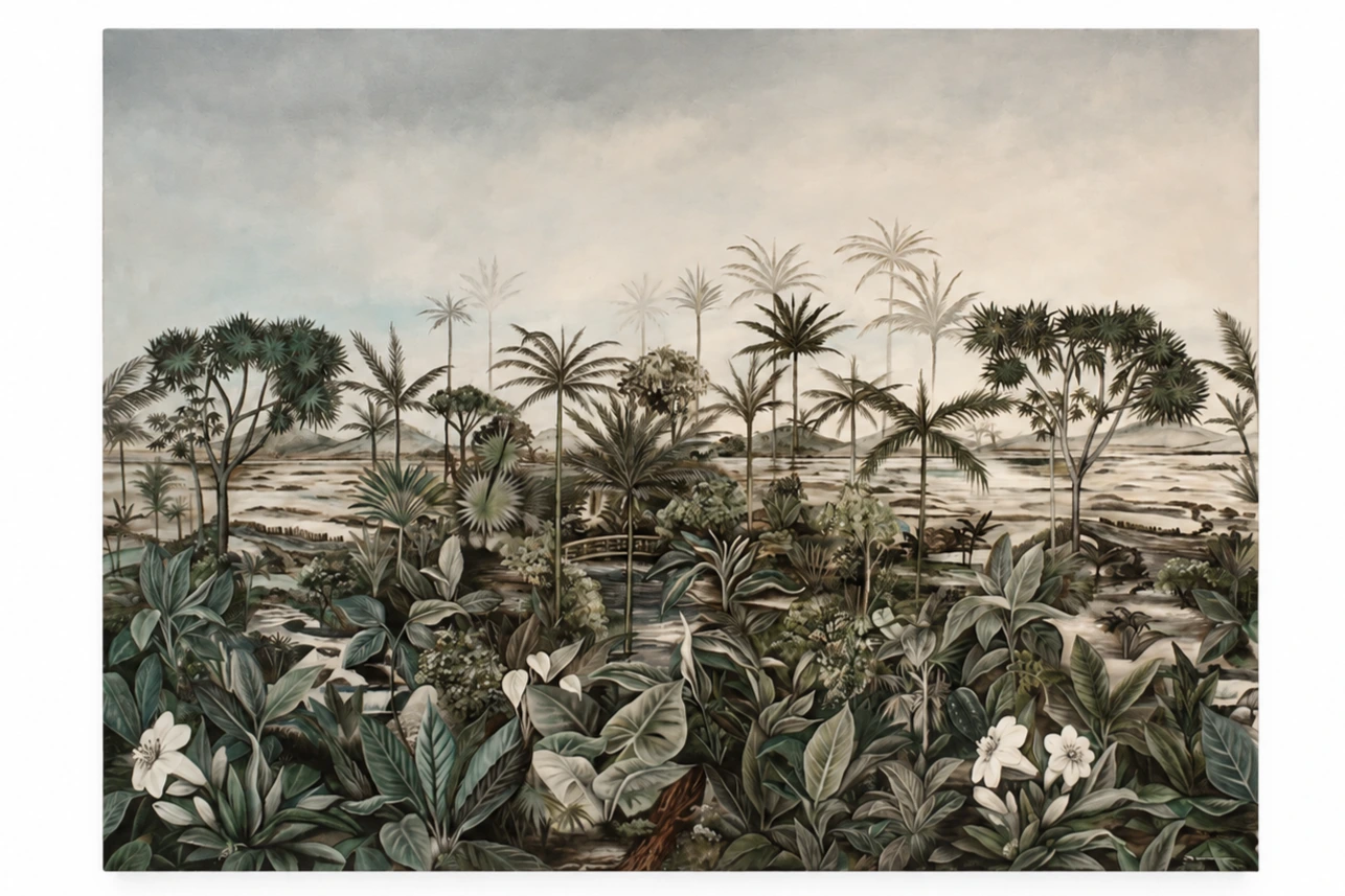 Tropical Classic Realism Painting - Arts of Bali Tropical Classic Realism Painting