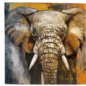Golden Elephant Painting