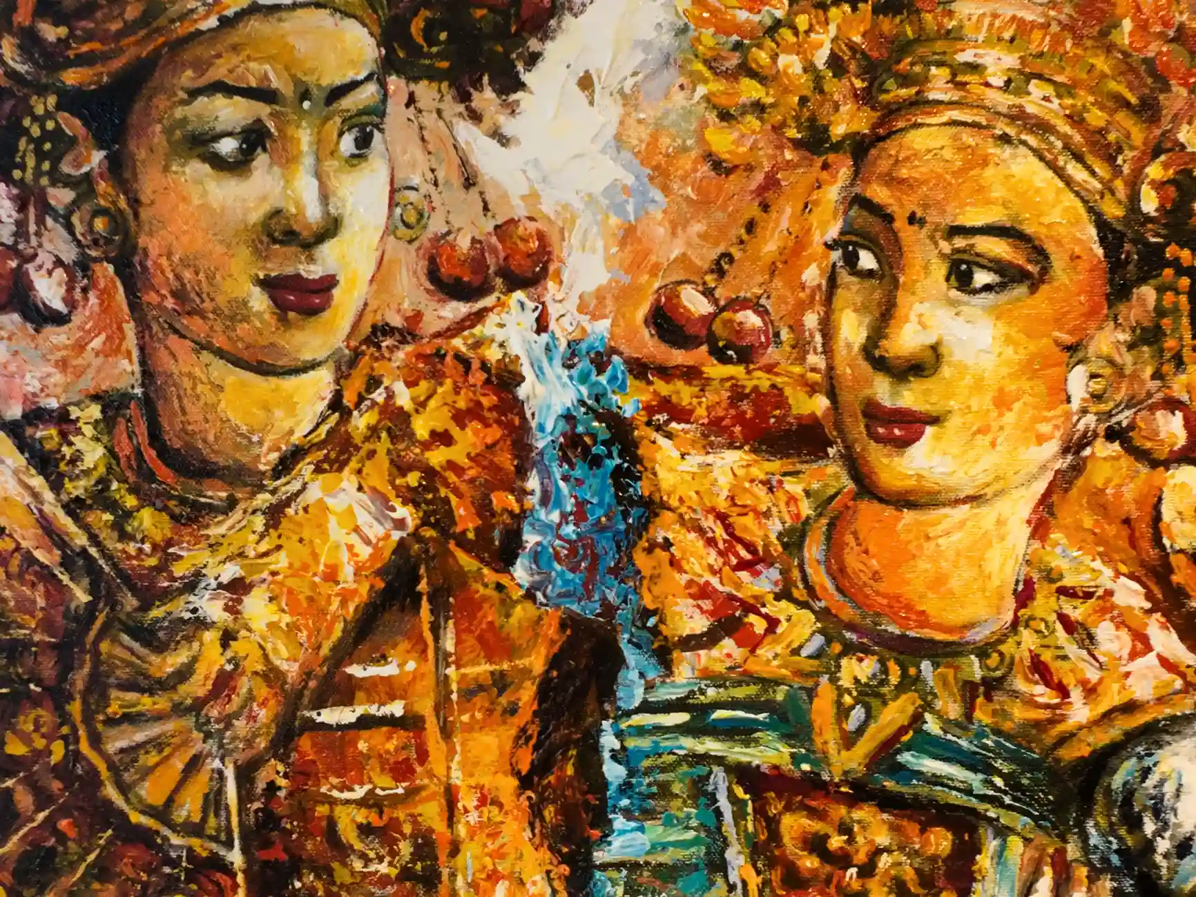 Oleg Tamulilingan Dancing Painting - Arts of Bali Oleg Tamulilingan Dancing Painting - Image 3
