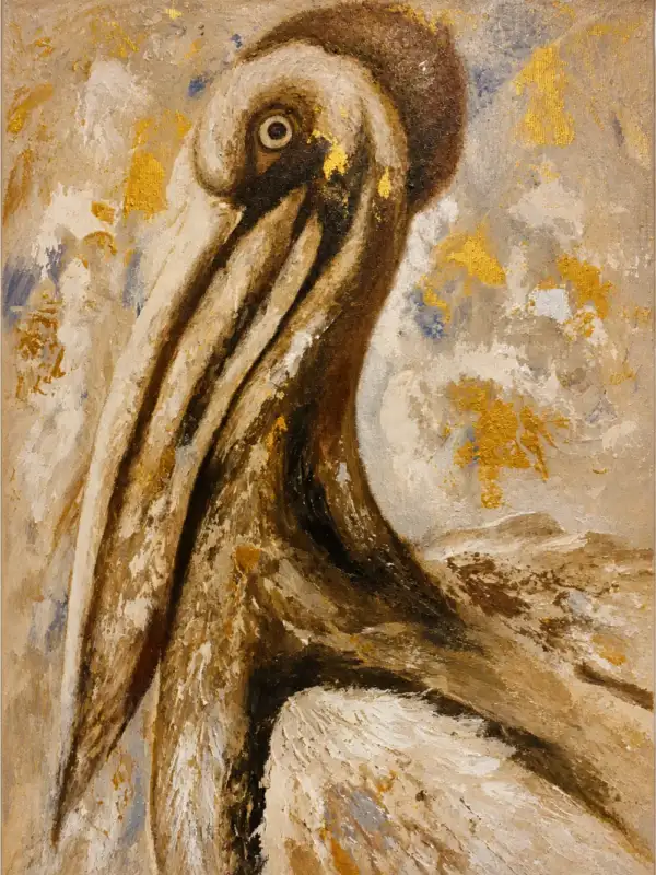 Pelican Bird Painting - Gambar 3