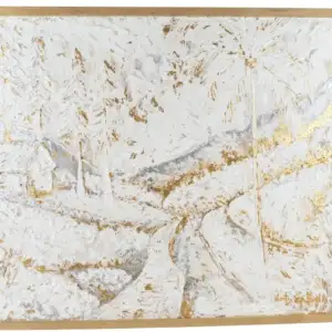 Rice Field on White View Painting