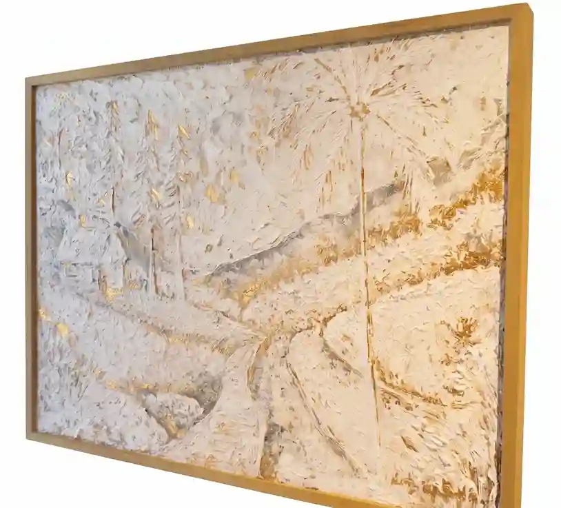 Rice Field on White View Painting - Arts of Bali Rice Field on White View Painting - Image 2