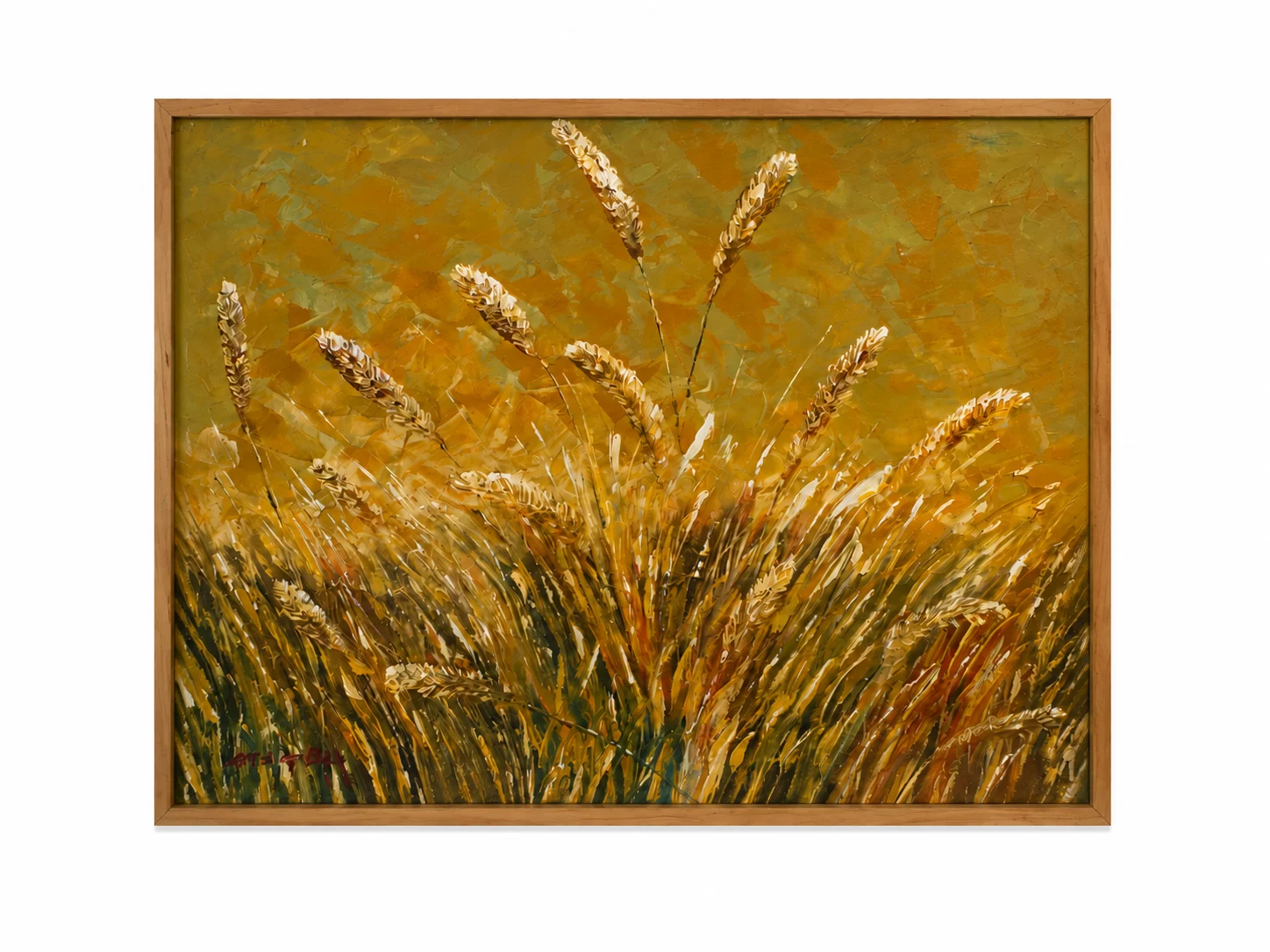 Golden Wheat Painting - Arts of Bali Golden Wheat Painting