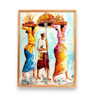 Melasti Ceremony Painting