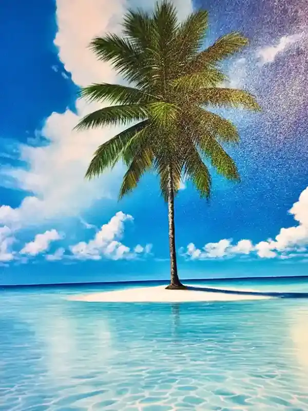 Blue Sunset Painting — изображение 3