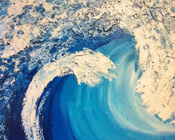 Blue Wave Painting — изображение 3
