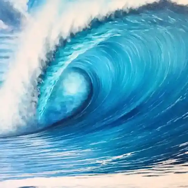 Blue Wave Painting (Realism Style) — изображение 3