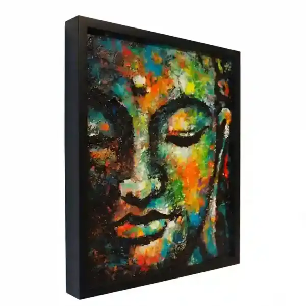 Textured Harmony Buddha Painting — изображение 2