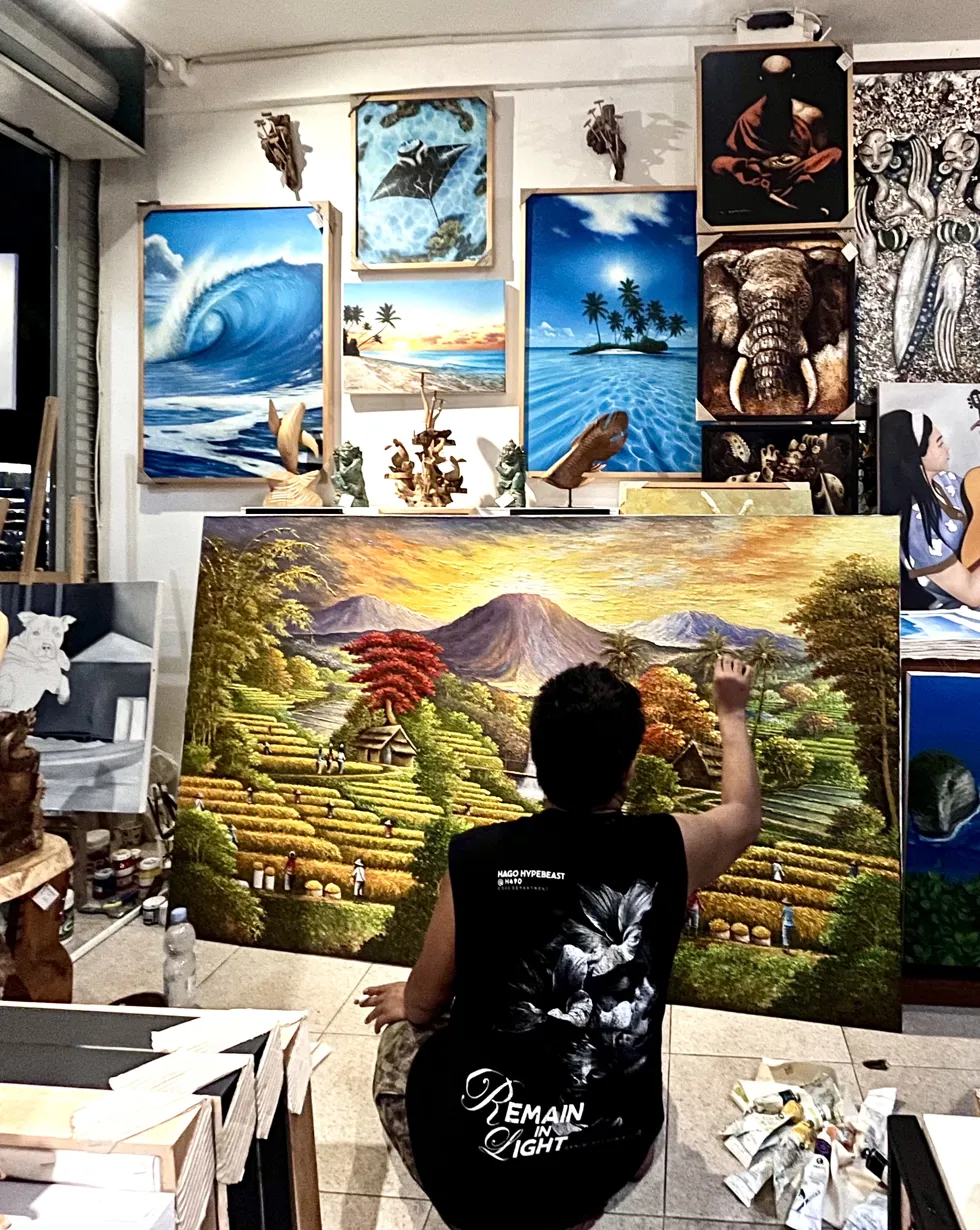Gandara painting Bali landscape