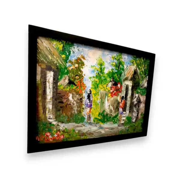 Rustic Village Life Painting - 图片 2