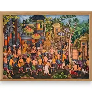 Rhythm of the Village Procession Painting