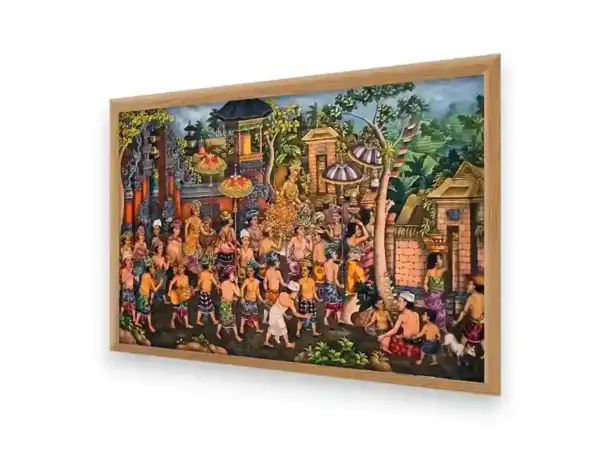Rhythm of the Village Procession Painting - Image 2