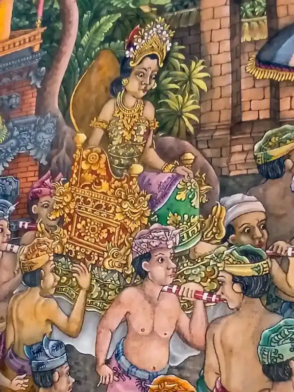 Rhythm of the Village Procession Painting - Image 3