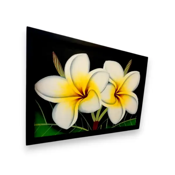 Elegant Twin Frangipani Painting — изображение 2