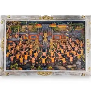 The Sacred Kecak Fire Dance Painting