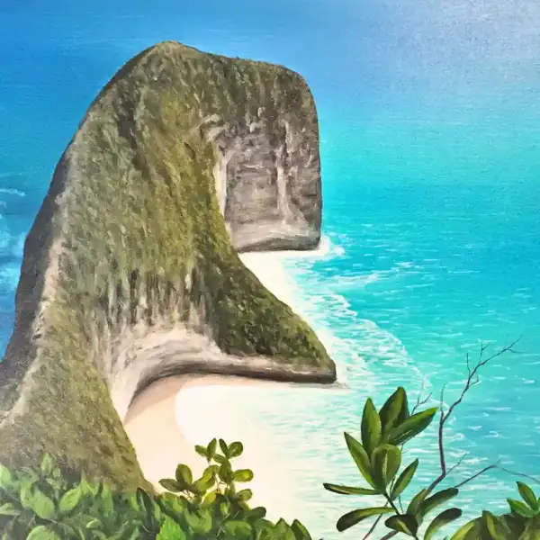 Kelingking Beach View Painting — изображение 3