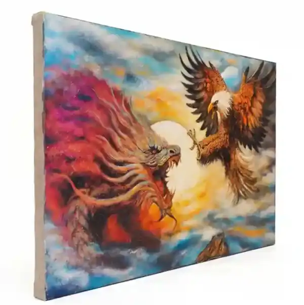 Legendary Dragon & Eagle Spirit Painting — изображение 2