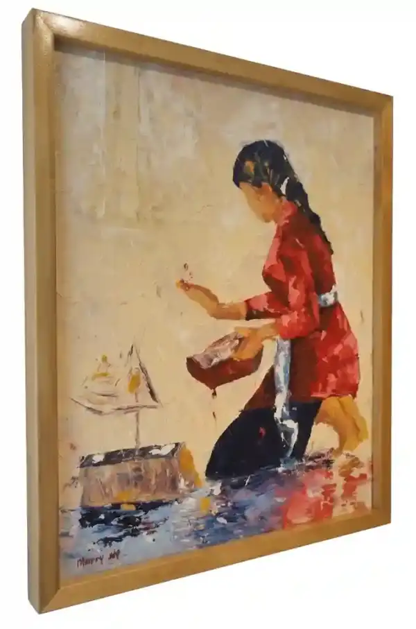 Island Beauty Balinese Woman Painting — изображение 2