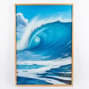 Blue Wave Painting (Realism Style)