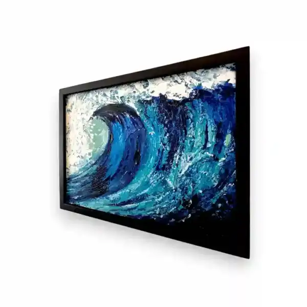 Dynamic Surge Blue Wave Painting — изображение 2