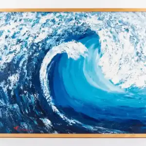 Blue Wave Painting