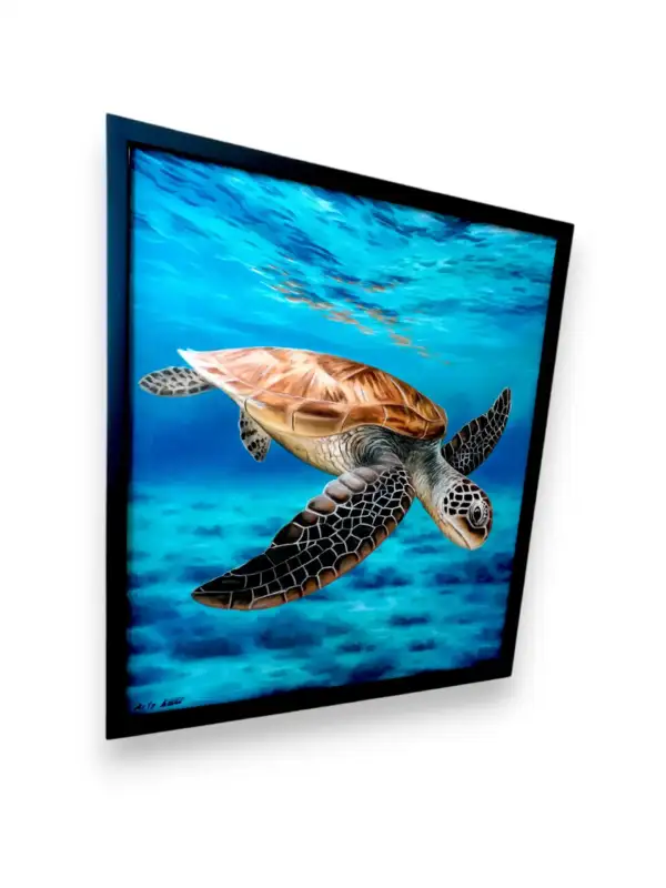 Turtle on the Sea Painting - Arts of Bali Turtle on the Sea Painting - 图片 2