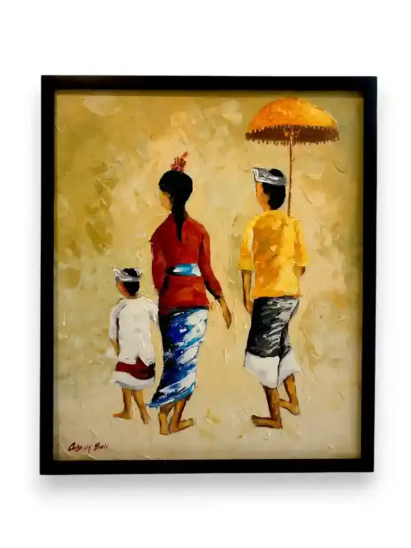 Peinture d'impression de vie à Bali
