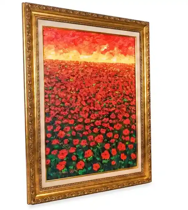 Red Margot with Sunset Painting — изображение 2