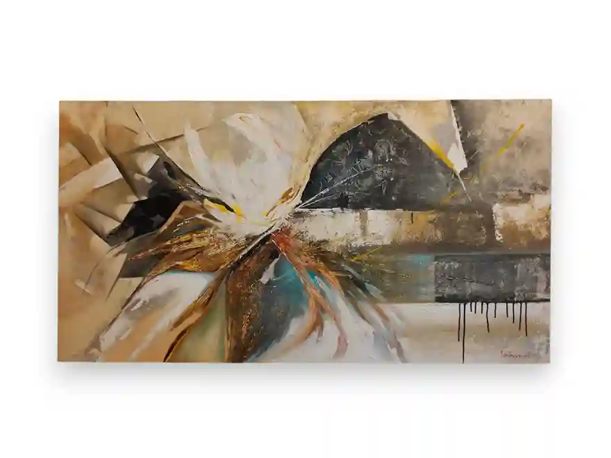 Abstract Painting Bali: Bold, Original Art for Modern Collectors - Arts of Bali Original large format abstract painting from Bali featuring bold colors and expressive energy, on display at Arts of Bali gallery Seminya