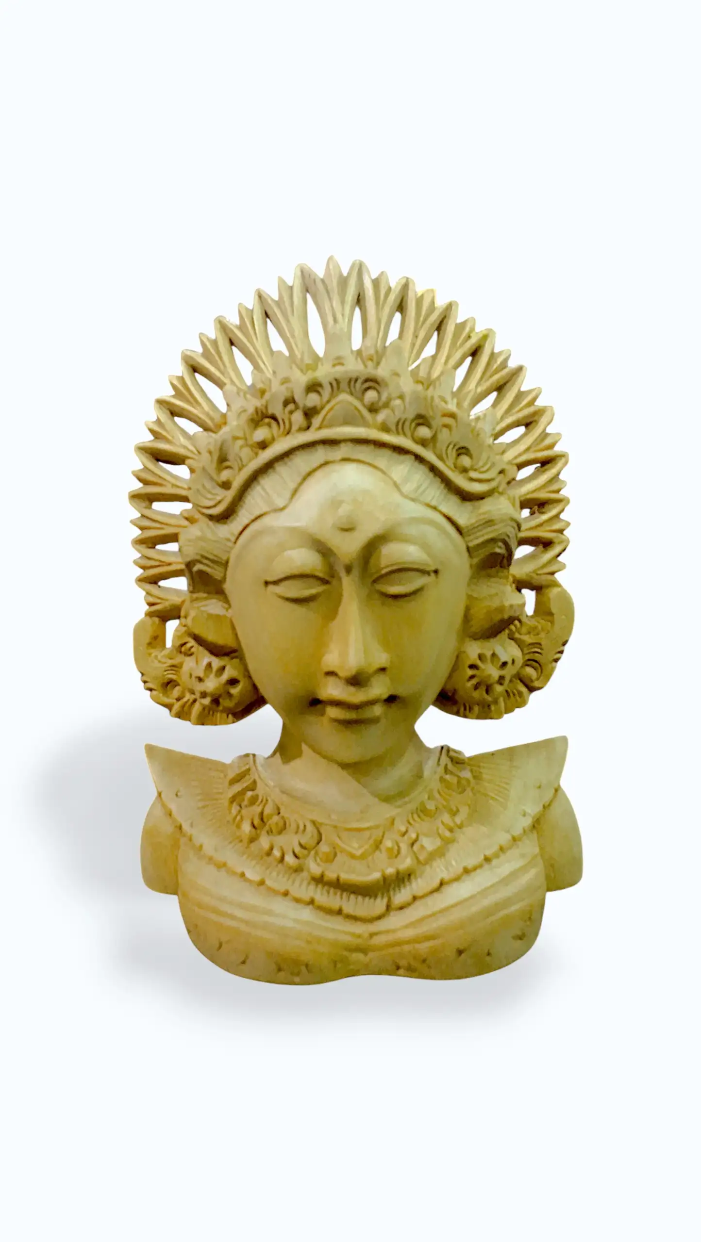 janger half body V wood Craft - Arts of Bali janger half body V wood Craft