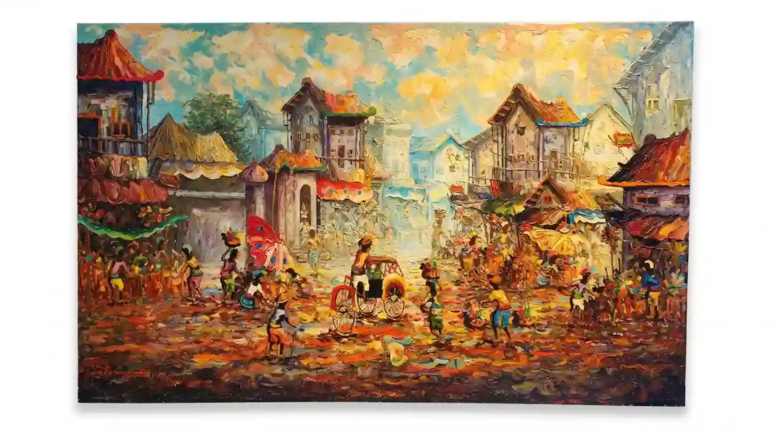 Balinese Market Painting: Four Original Techniques, One Living Pasar