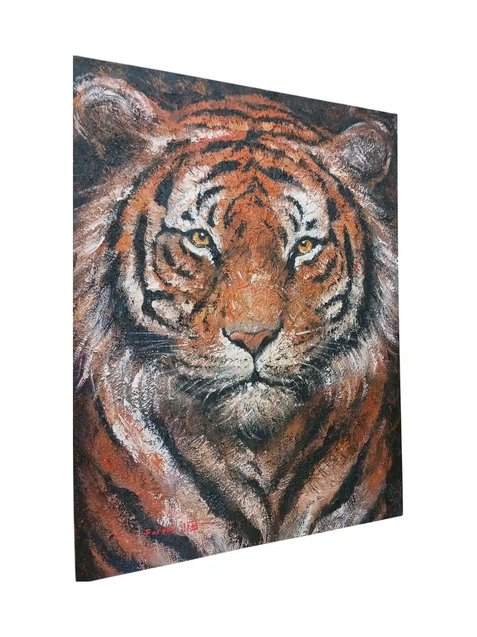 The Majestic Tiger Portrait Painting - Arts of Bali The Majestic Tiger Portrait Painting - Image 2