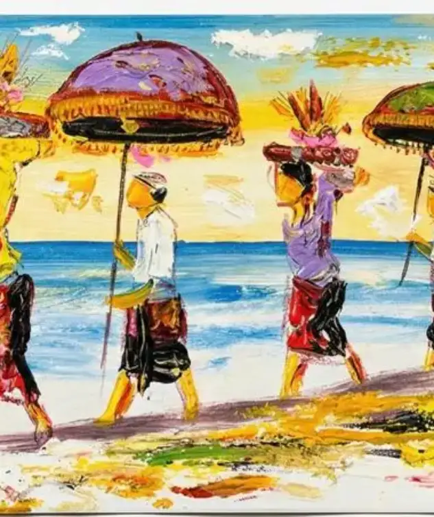 balinese-beach-procession-ceremony-painting-traditional-melasti-art